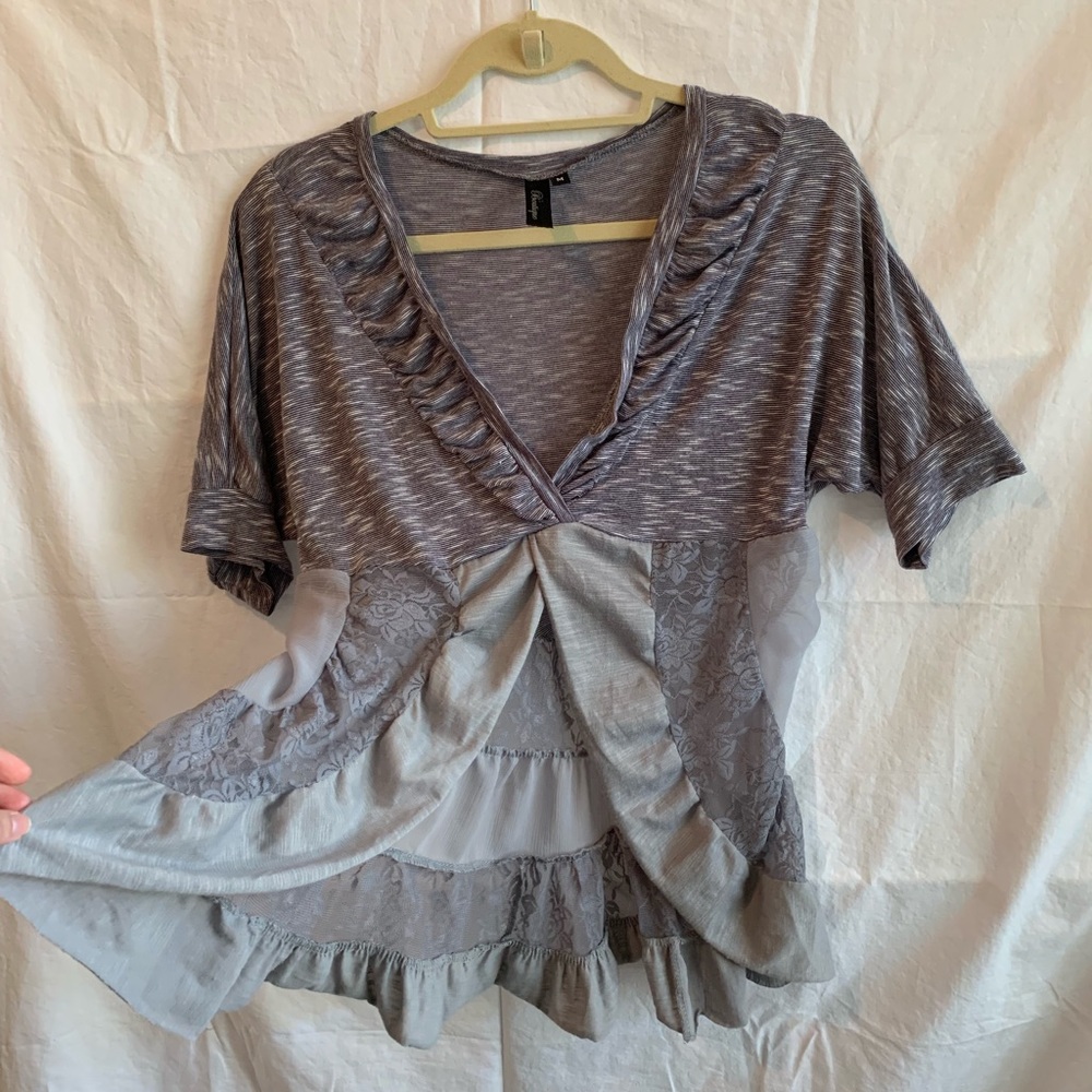 BKE Open Lace Blouse